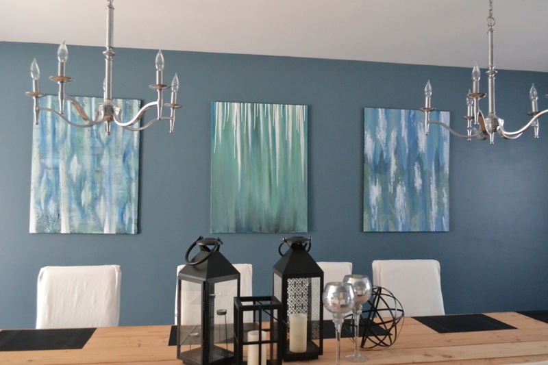 tableaux-abstraits-nuances-bleues-vert-eaux-salle-manger