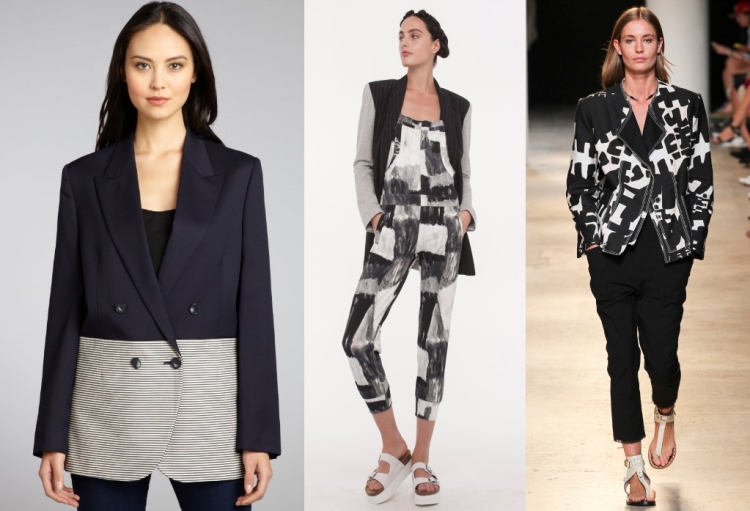 veste-femme-graphique-noir-blanc-automne-2015-Stella-Mccartney