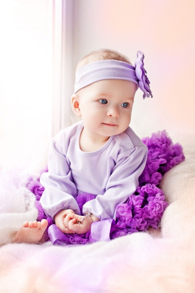 vêtements-bébé-fille-blouse-bandeau-mauve-tutu-violet