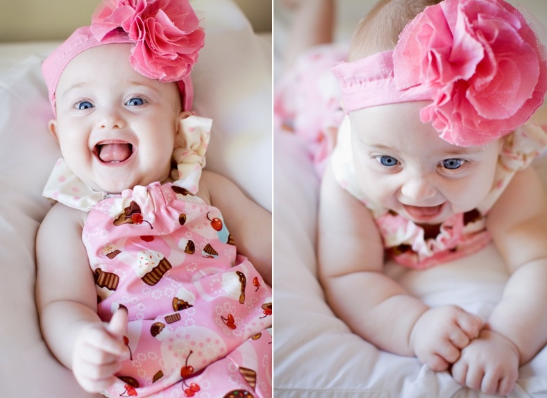 vêtements-bébé-fille-mignons-barboteuse-cupcakes-serre-tête-rose-assorti