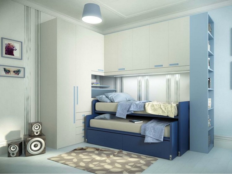 armoire lits gigognes économiser espace chambre enfant