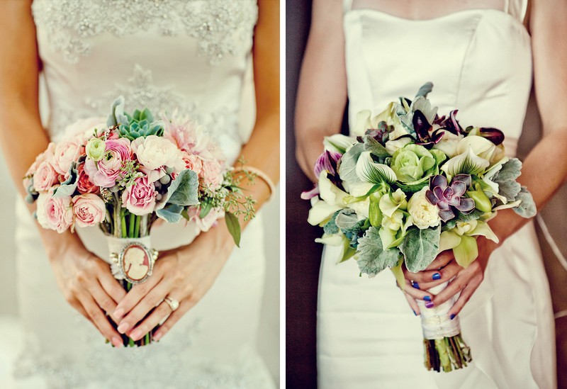 bouquet-mariée-décoré-plantes-succulents-mariage-automne