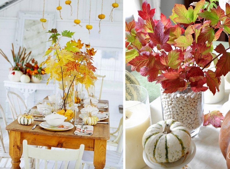 bricolage-facile-feuilles-automne-deco-haricot-blanc-citrouille-table-manger