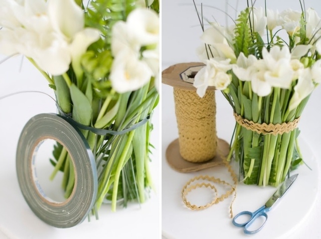 bricolage-paques-arrangement-fleurs-blanches-ruban