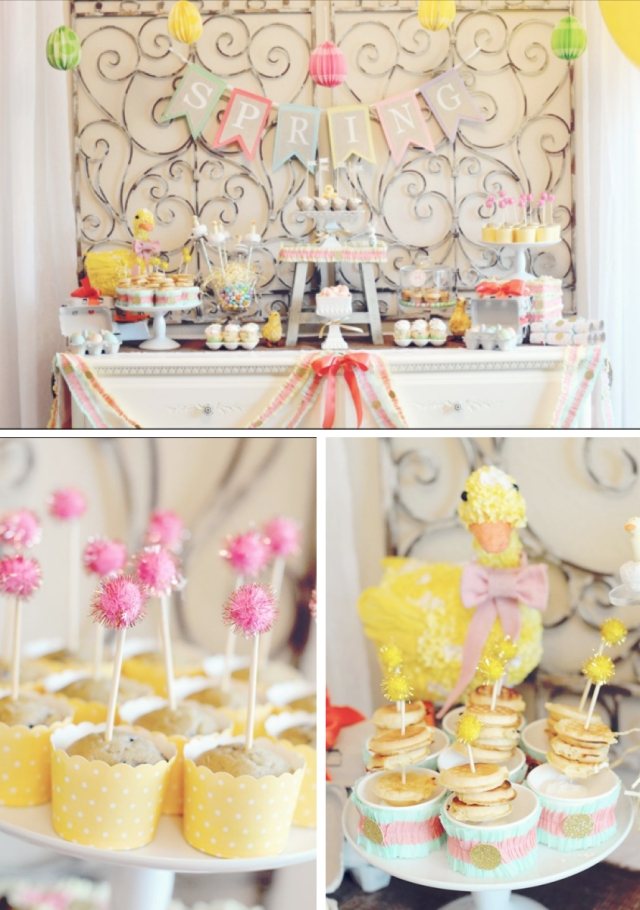 bricolage-paques-cupcakes-candy-bar-oeufs-papier-décoratifs