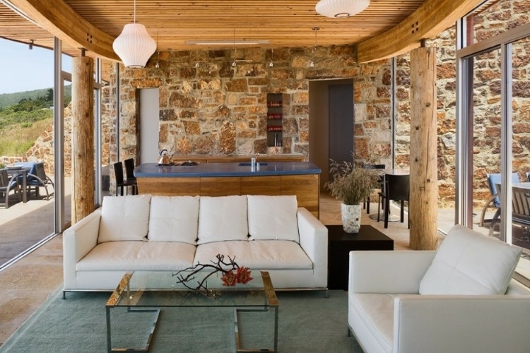 canapé droit fauteuil blanc modenres fond déco campagne chic