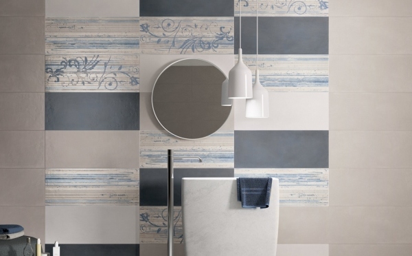 carrelage-moderne-beige-gris-motifs-arabesques-salle-bains-suspensions-vasque-blanche