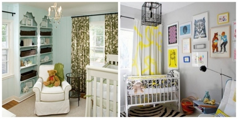 chambre-bebe-lit-deco-murale-rideau