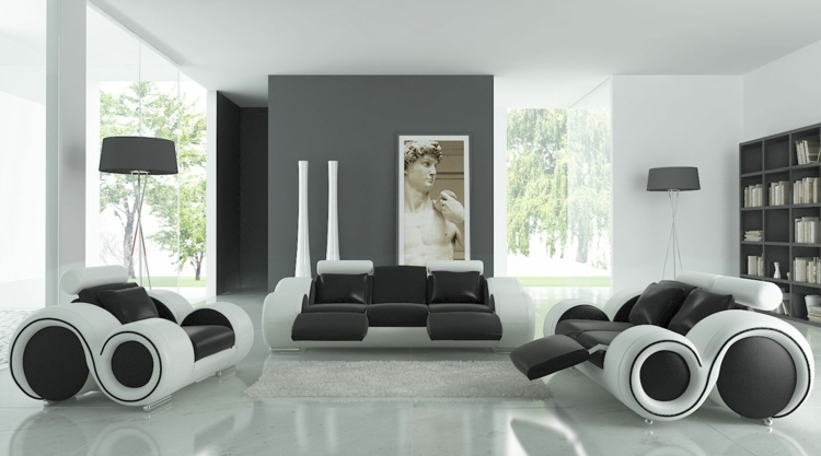 couleur-salon--canape-design-original-blanc-noir-etageres-rangement