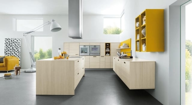 cuisine-moderne-next125-NX120-etageres-rangement-jaunes