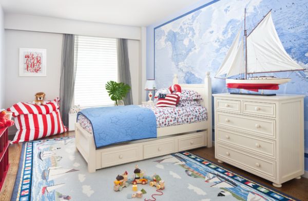 deco-chambre-garcon-bleu-theme-marin-voilier-commode-tapis