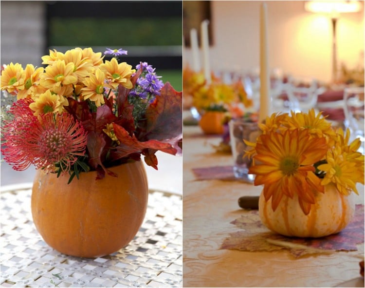 decoration-citrouille-automne-arrangement-table-citrouilles-vases-fleurs-orange