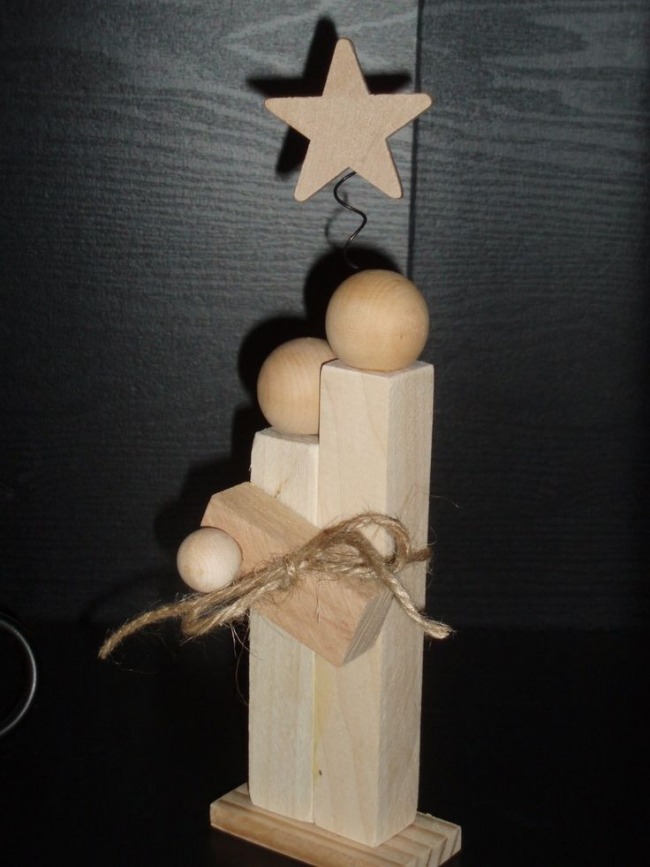 décoration-Noël-bois-alternative-déco-classique