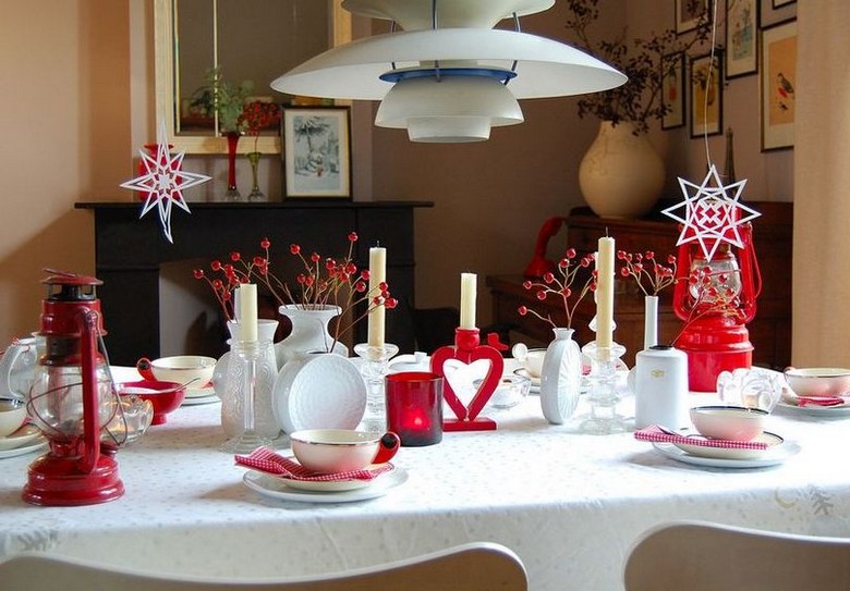 décoration Noël moderne couleurs traditionnelles