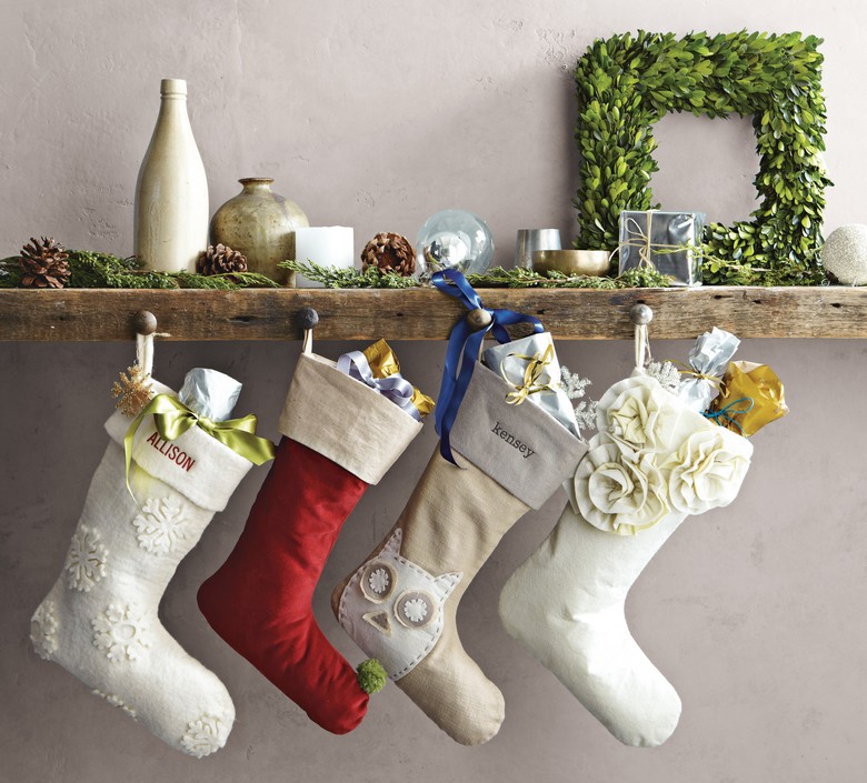 décoration Noël traditionnelle chaussettes originales