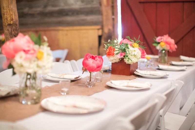 décoration-mariage-automne-grange-centre-table-simple