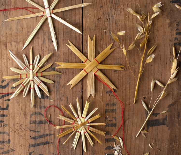 décoration-scandinave Noël étoiles matériaux naturels