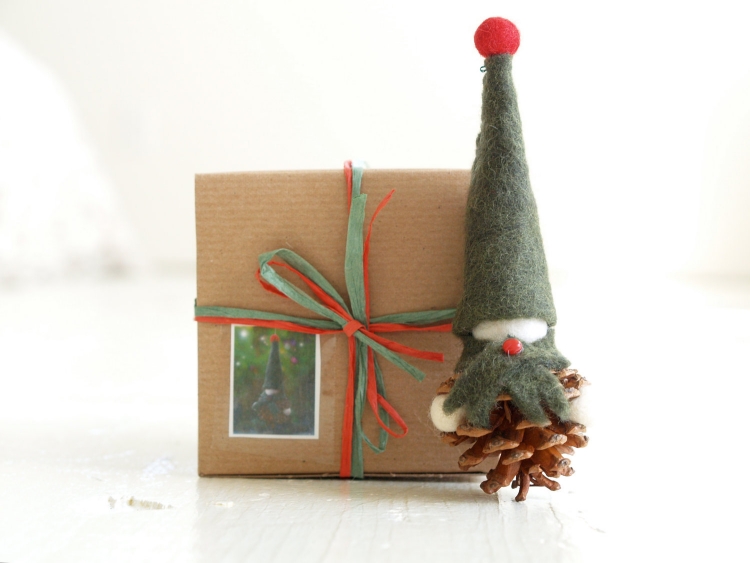 emballage cadeau original décoration-scandinave Noël