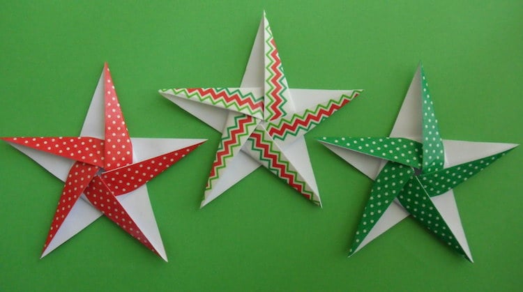 étoiles-5-branches-origami-Noel-facile