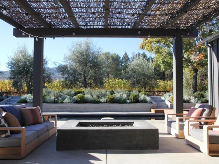 Foyer extérieur dans le jardin: 50 idées remarquables