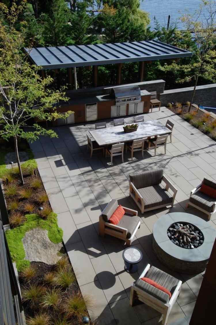 Foyer extérieur dans le jardin: 50 idées remarquables
