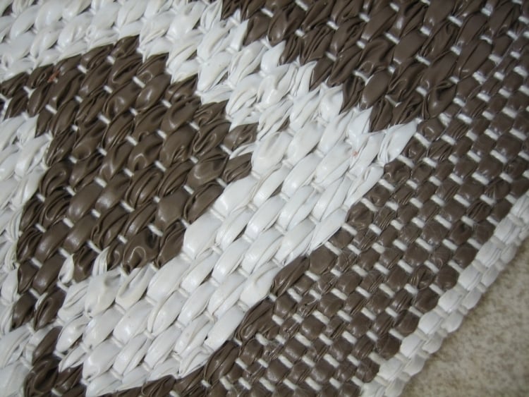 gros plan fibres synthétiques tapis extérieur moderne