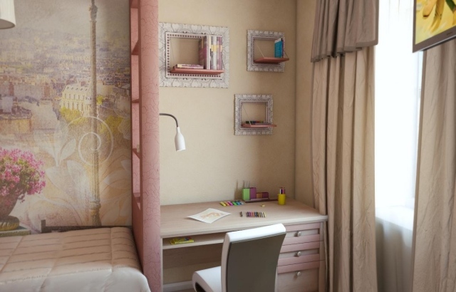 idee-separation-piece-chambre-enfant-bureau-chaise-deco-murale