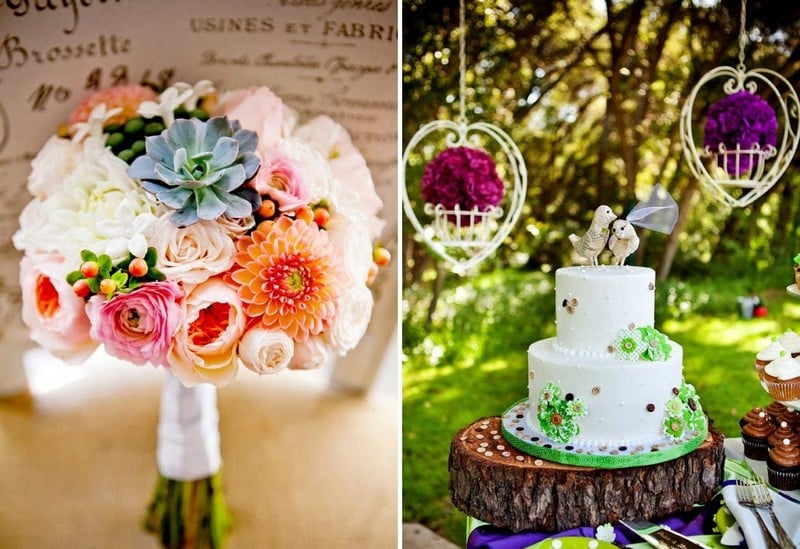 idées-bouquet-mariée-gâteau-décoration-mariage-automne