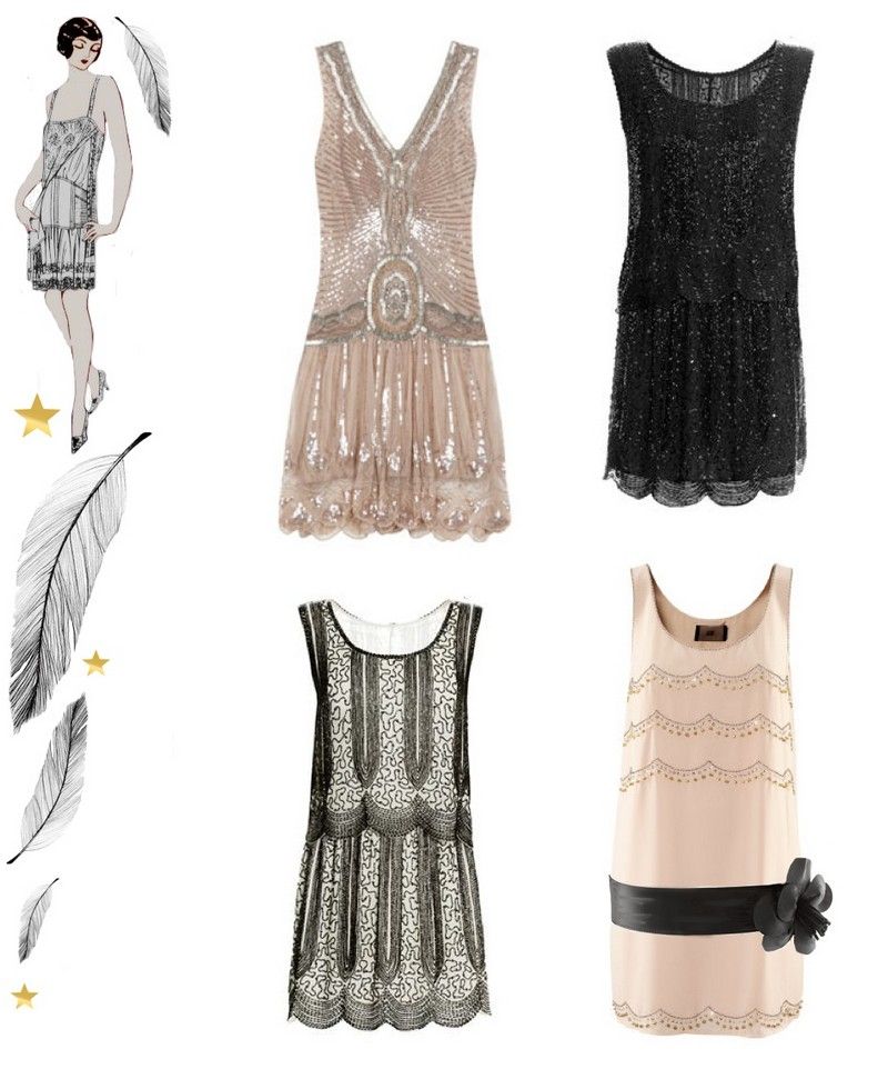 idées robe-charleston années 20 inspirée Gatsby Magnifique