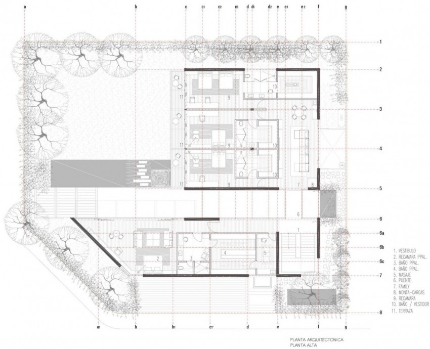 maison-ecolo-Casa-Dalias--deuxième-étage-plan-architecte-chambre-coucher-salle-bains