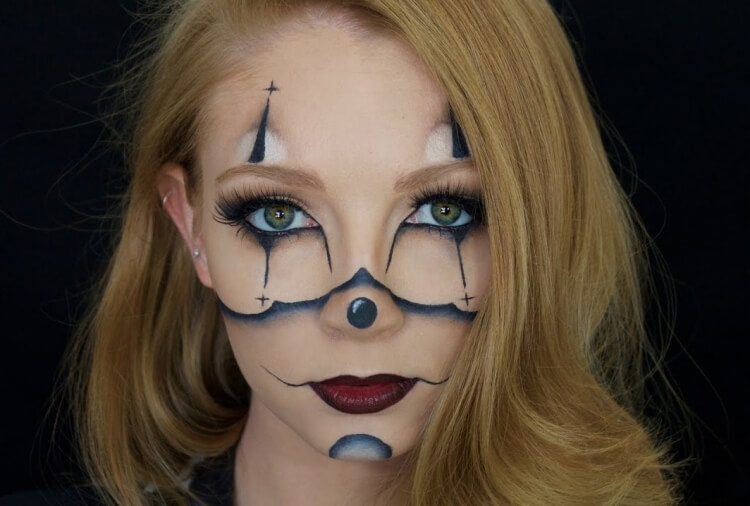 maquillage créatif halloween petite fille