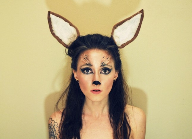 maquillage-pour-Halloween-femme-original-qui-fait-pas-peur
