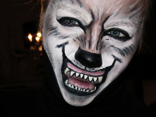 maquillage-pour-Halloween homme femme crayon-noir-tigre
