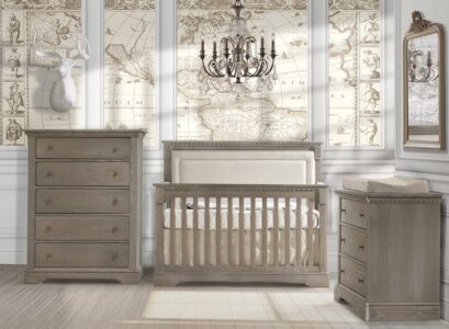 meubles-chambre-bébé-lit-commode-deco-murale