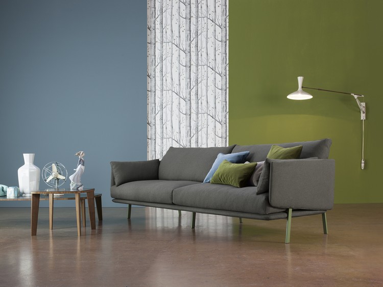 meubles-design 2015 salon canapé gris Structure Bonaldo