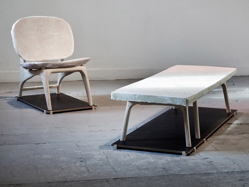 mobilier-beton-banc-chaise-béton-bois mobilier béton