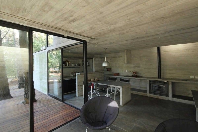 mobilier-beton-cuisine-coin-repas-béton-plafond-plancher-béton