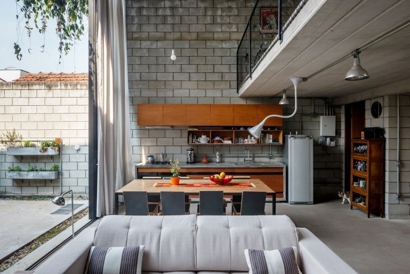 mobilier-beton-mur-blocks-béton-salon-coin-repas-cuisine mobilier béton
