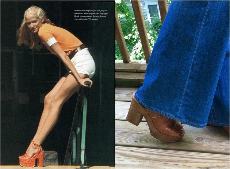 mode années 70 sandales-plateforme-talons