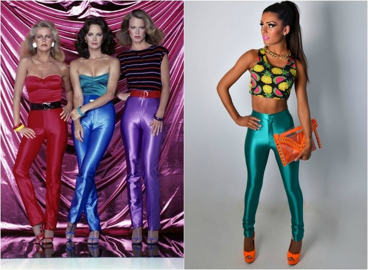 mode-annees-70-party-legging-couleur-neon-top-collier