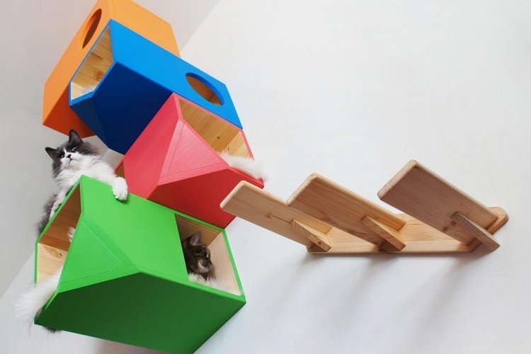 niche-pour-chat-bois-design-créatif-Catissa