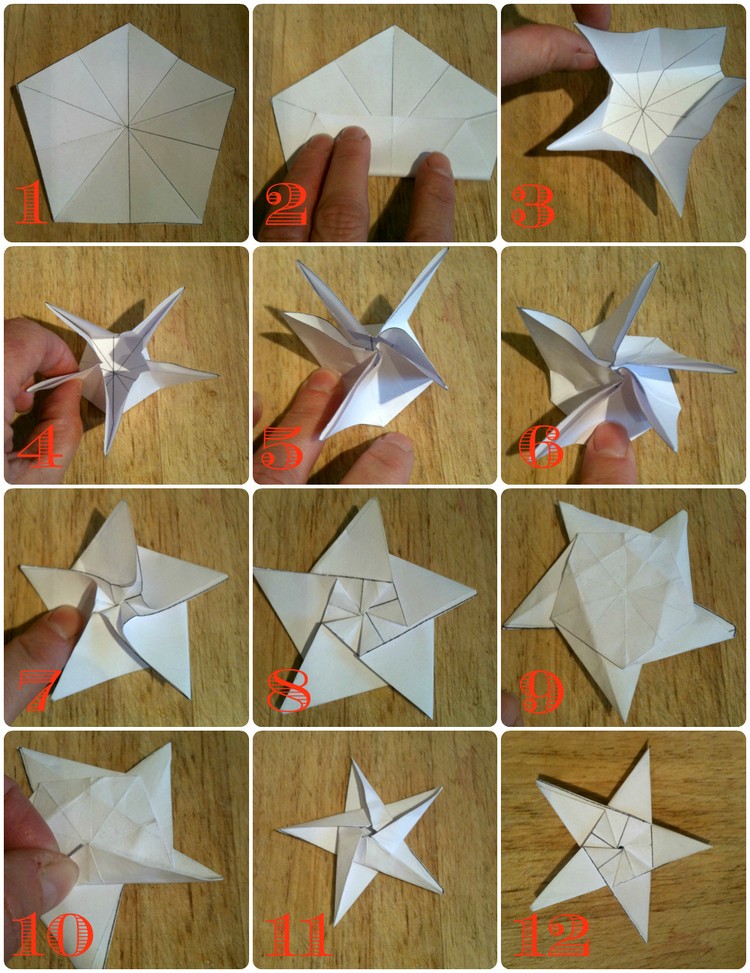 Comment fabriquer des étoiles en origami - Joli Place