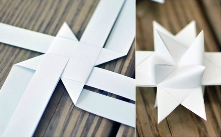 origami-Noël-facile-étoile-origami-3D-fabriquer-couronne