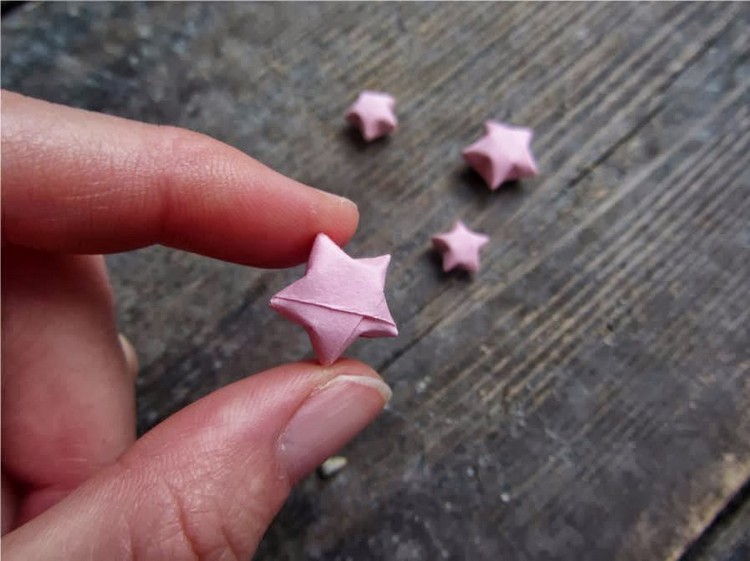origami Noël facile étoiles chinoises-étoiles-de-la-chance