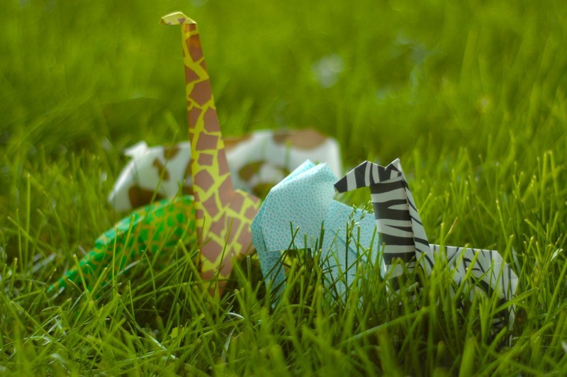 origami-animaux-designs-complexes-zèbre-giraffe