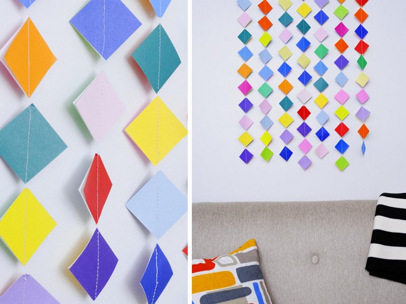 origami-facile-décorer-maison-guirlandes-papier