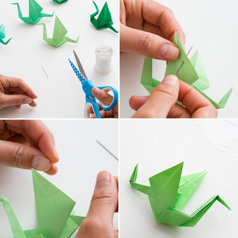 origami-facile-fabriquer-décorations-maison-pliage-papier-grue