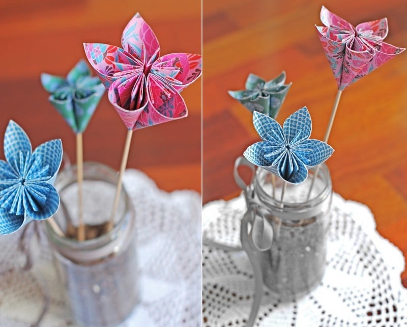 origami-facile-faire-fabriquer-décorations-fleurs-en-papier