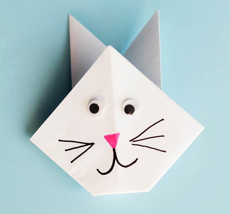 origami-facile-petits-enfants-pliage-papier-forme-lapin