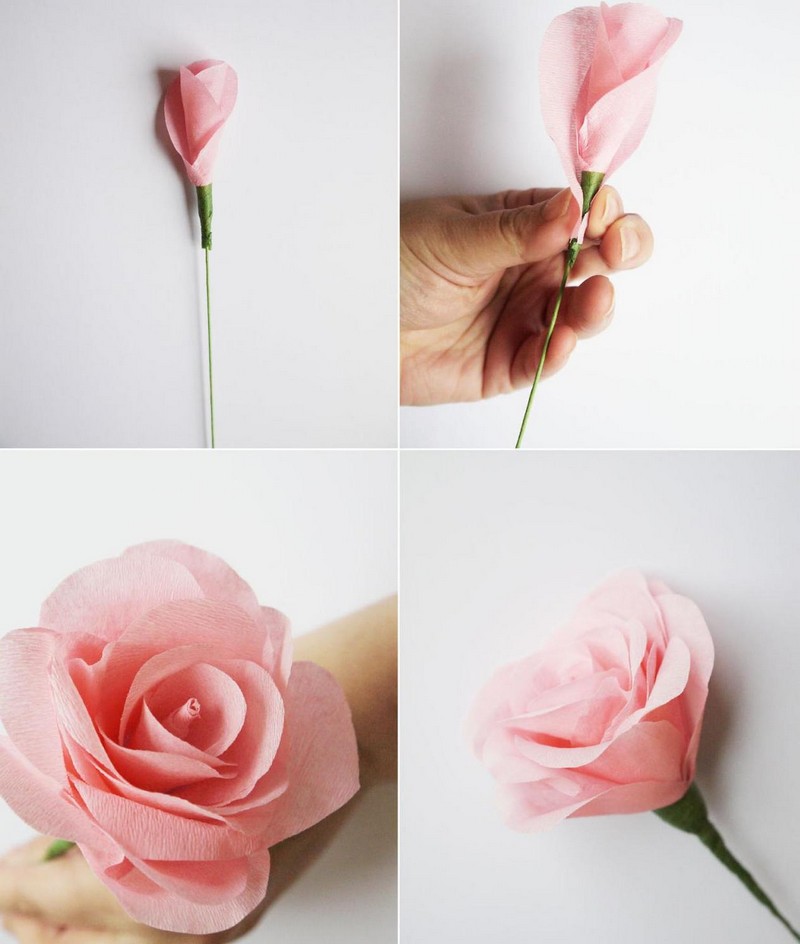 origami-facile-super-chic-pliage-papier-crépon-forme-rose